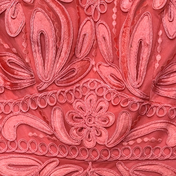 Sue Wong Lace Floral Dress 6 - Picture 3 of 6